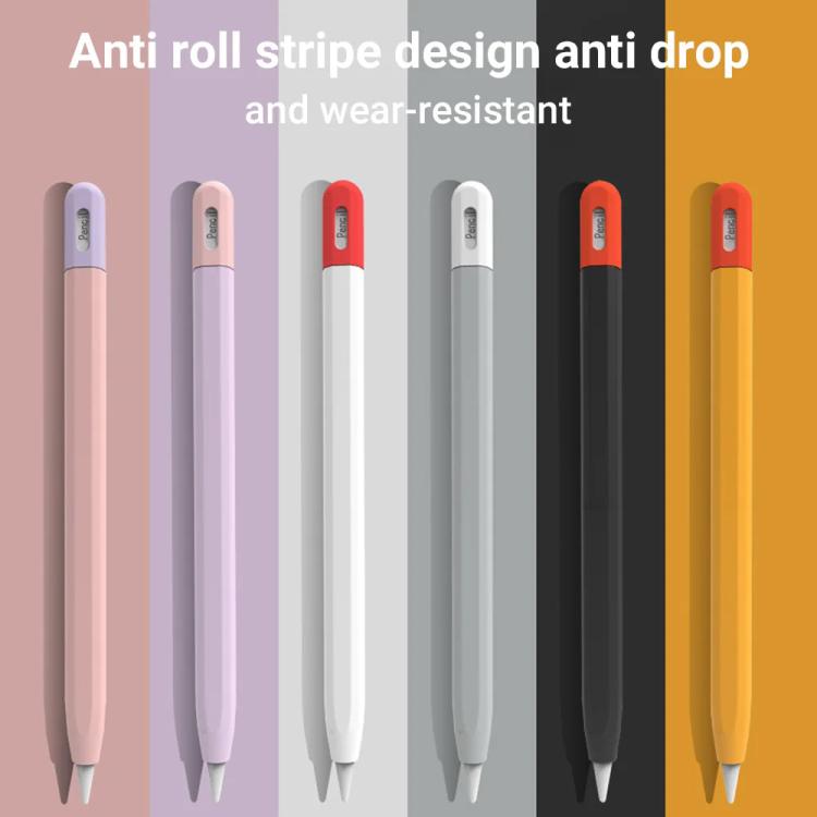 Étui de protection en silicone de couleur contrastée XDcase pour stylet, pour Apple Pencil Pro / 2, pour Apple Pencil Pro / 2 / 1, pour Apple Pencil USB-C / 3
