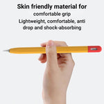 Étui de protection en silicone de couleur contrastée XDcase pour stylet, pour Apple Pencil Pro / 2, pour Apple Pencil Pro / 2 / 1, pour Apple Pencil USB-C / 3