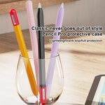 Étui de protection en silicone de couleur contrastée XDcase pour stylet, pour Apple Pencil Pro / 2, pour Apple Pencil Pro / 2 / 1, pour Apple Pencil USB-C / 3