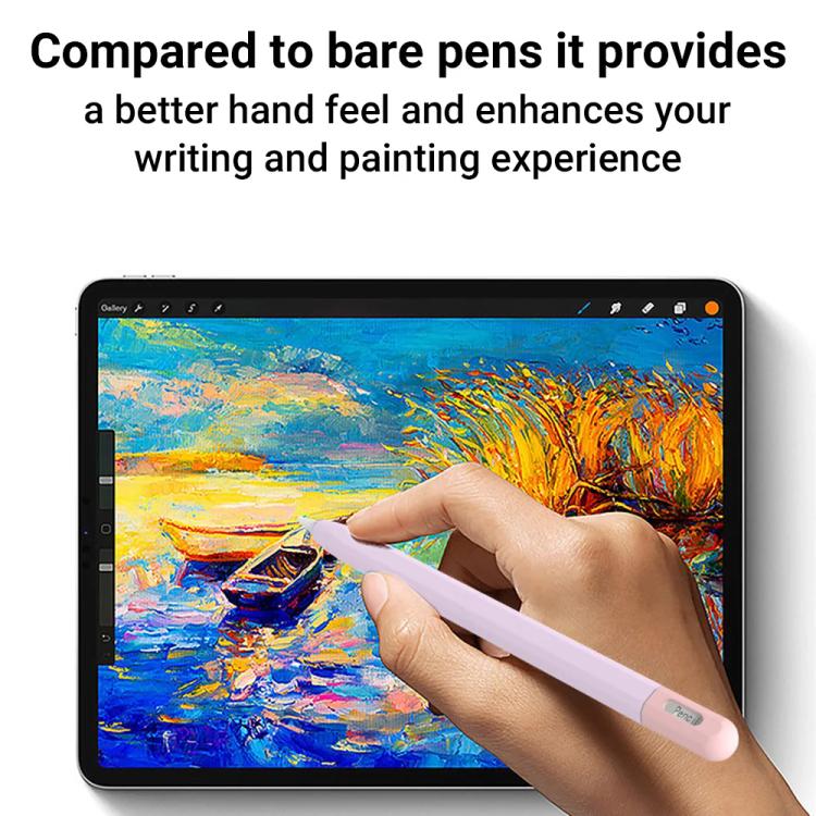Étui de protection en silicone de couleur contrastée XDcase pour stylet, pour Apple Pencil Pro / 2, pour Apple Pencil Pro / 2 / 1, pour Apple Pencil USB-C / 3