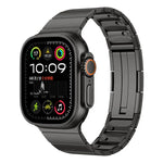 Bracelet de montre en acier inoxydable à perle unique et à dégagement rapide, compatible avec les Apple Watch 46 mm / 49 mm / 45 mm / 44 mm et 42 mm / 41 mm / 40 mm / 38 mm.