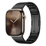 Bracelet de montre en acier inoxydable à perle unique et à dégagement rapide, compatible avec les Apple Watch 46 mm / 49 mm / 45 mm / 44 mm et 42 mm / 41 mm / 40 mm / 38 mm.
