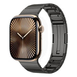 Bracelet de montre en acier inoxydable à perle unique et à dégagement rapide, compatible avec les Apple Watch 46 mm / 49 mm / 45 mm / 44 mm et 42 mm / 41 mm / 40 mm / 38 mm.