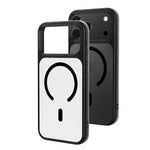 Coque de téléphone hybride PC et TPU MagSafe à sensation peau vaporisée d'huile, pour iPhone 17 Pro Max, pour iPhone 17 Pro, pour iPhone 17