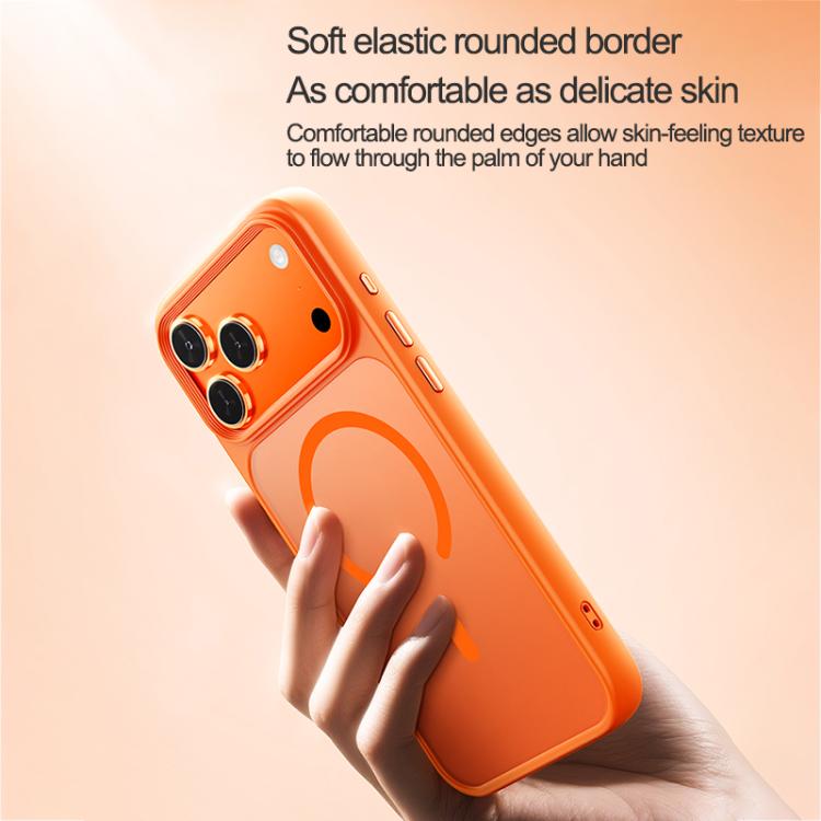 Coque de téléphone hybride PC et TPU MagSafe à sensation peau vaporisée d'huile, pour iPhone 17 Pro Max, pour iPhone 17 Pro, pour iPhone 17