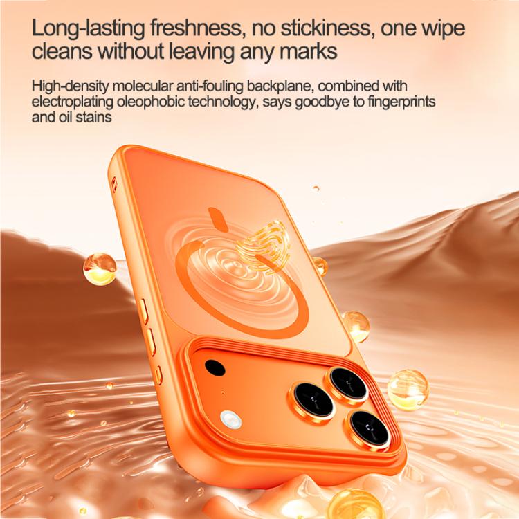 Coque de téléphone hybride PC et TPU MagSafe à sensation peau vaporisée d'huile, pour iPhone 17 Pro Max, pour iPhone 17 Pro, pour iPhone 17