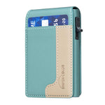 BFK28 Sac de cartes magnétique MagSafe en cuir colorblock