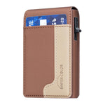BFK28 Sac de cartes magnétique MagSafe en cuir colorblock