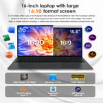 Ordinateur portable GXMO T160 16 pouces Windows 11, 16GB+512GB, processeur AMD Ryzen 5 7430U Hexa Core, prise EU, prise US, prise UK, prise AU