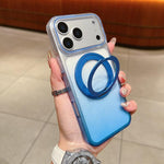 Coque de téléphone MagSafe avec support rotatif à 360 degrés et dégradé transparent, pour iPhone 17 Pro Max, pour iPhone 17 Pro, pour iPhone 17, pour iPhone Air, pour iPhone 16 Pro Max, pour iPhone 16 Pro, pour iPhone 16 Plus, pour iPhone 16