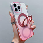 Coque de téléphone MagSafe avec support rotatif à 360 degrés et dégradé transparent, pour iPhone 17 Pro Max, pour iPhone 17 Pro, pour iPhone 17, pour iPhone Air, pour iPhone 16 Pro Max, pour iPhone 16 Pro, pour iPhone 16 Plus, pour iPhone 16