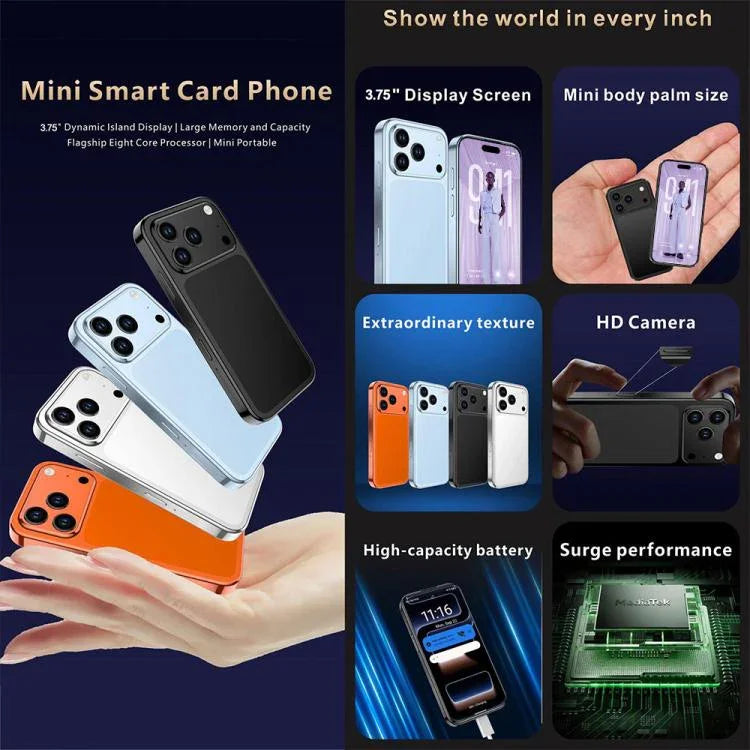 Melrose S17 Pro Mini, 4 Go+64 Go, 3,75 pouces Android 12.0 MTK6765 Octa Core, Réseau: 4G, Double SIM, Prise en charge de Google Play
