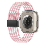 Bracelet de montre en nylon respirant effet fil de pêche, compatible avec Apple Watch 46 mm / 49 mm / 45 mm / 44 mm et Apple Watch S11 42 mm / 41 mm / 40 mm / 38 mm.