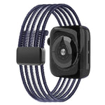 Bracelet de montre en nylon respirant effet fil de pêche, compatible avec Apple Watch 46 mm / 49 mm / 45 mm / 44 mm et Apple Watch S11 42 mm / 41 mm / 40 mm / 38 mm.