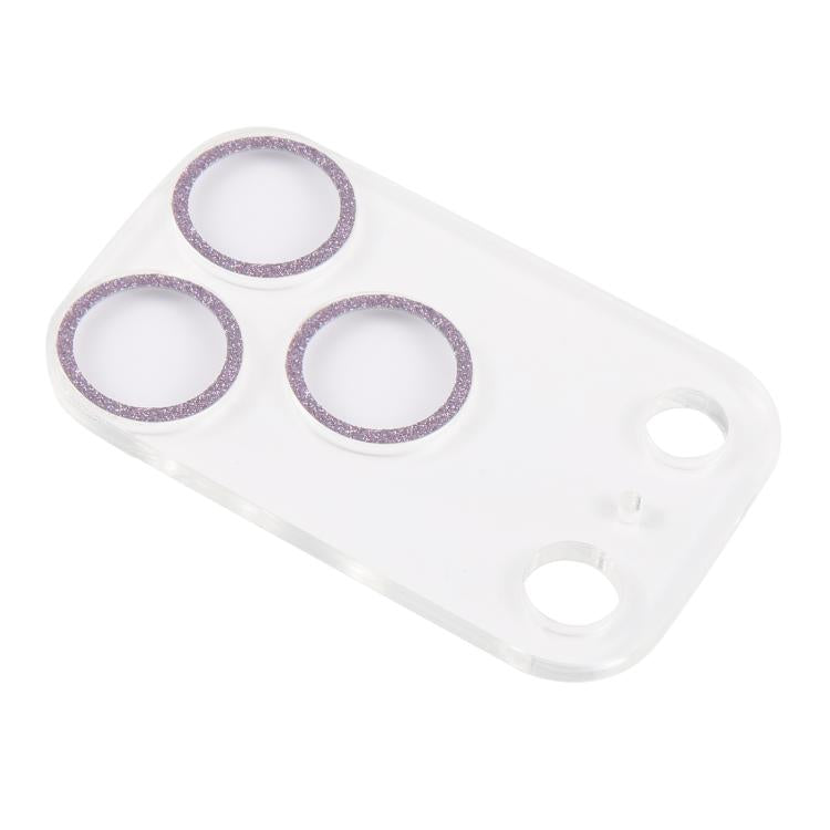 Film d'objectif d'appareil photo en verre trempé Glitter Ring, pour iPhone 17 Pro Max, pour iPhone 17 Pro