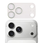 Film d'objectif d'appareil photo en verre trempé Glitter Ring, pour iPhone 17 Pro Max, pour iPhone 17 Pro