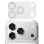Film d'objectif d'appareil photo en verre trempé Glitter Ring, pour iPhone 17 Pro Max, pour iPhone 17 Pro