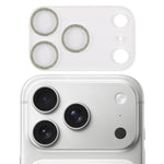 Film d'objectif d'appareil photo en verre trempé Glitter Ring, pour iPhone 17 Pro Max, pour iPhone 17 Pro