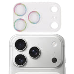 Film d'objectif d'appareil photo en verre trempé Glitter Ring, pour iPhone 17 Pro Max, pour iPhone 17 Pro