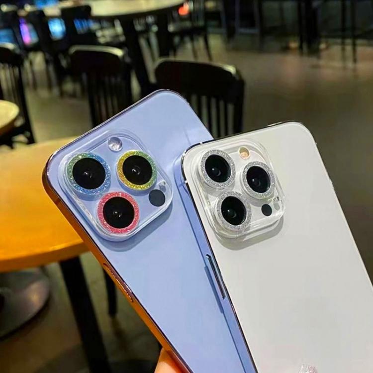 Film d'objectif d'appareil photo en verre trempé Glitter Ring, pour iPhone 17 Pro Max, pour iPhone 17 Pro