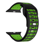 Bracelet de montre sport respirant en silicone bicolore xDfind, pour Apple Watch 46 mm / 49 mm / 45 mm / 44 mm