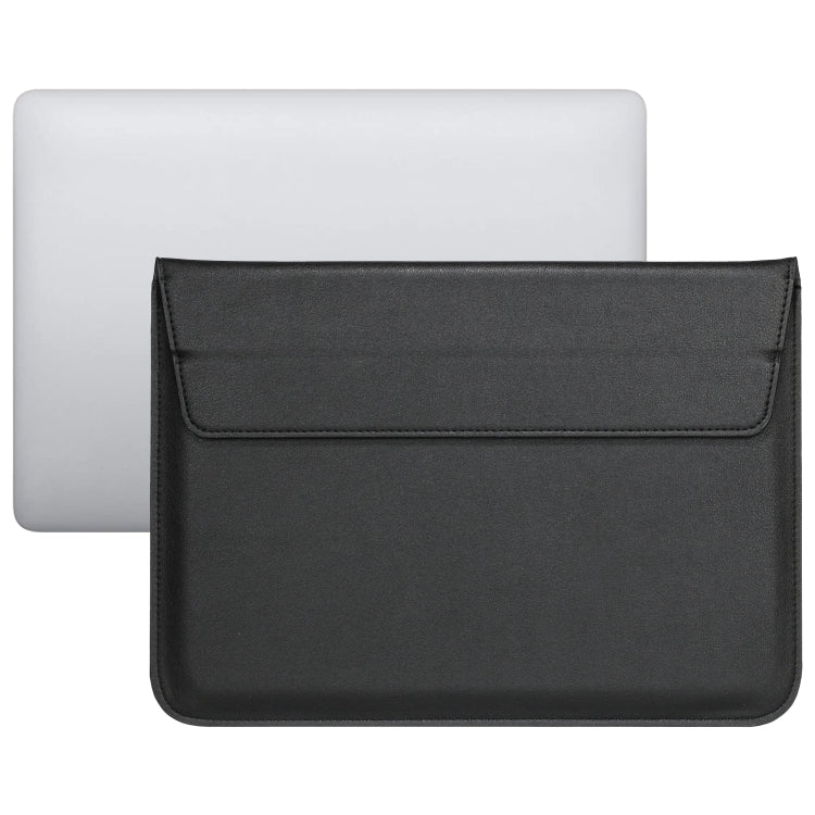 Sac pour ordinateur portable ultra-mince en cuir PU avec fonction de support, pour MacBook Air/Pro 11 pouces, pour MacBook Air/Pro 13 pouces, pour MacBook Air/Pro 15 pouces