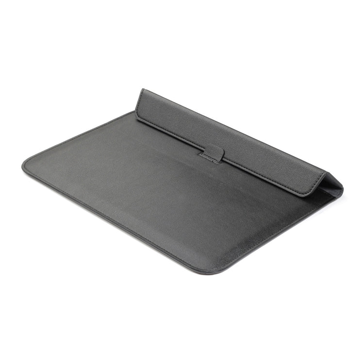 Sac pour ordinateur portable ultra-mince en cuir PU avec fonction de support, pour MacBook Air/Pro 11 pouces, pour MacBook Air/Pro 13 pouces, pour MacBook Air/Pro 15 pouces