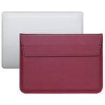 Sac pour ordinateur portable ultra-mince en cuir PU avec fonction de support, pour MacBook Air/Pro 11 pouces, pour MacBook Air/Pro 13 pouces, pour MacBook Air/Pro 15 pouces