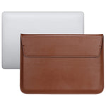 Sac pour ordinateur portable ultra-mince en cuir PU avec fonction de support, pour MacBook Air/Pro 11 pouces, pour MacBook Air/Pro 13 pouces, pour MacBook Air/Pro 15 pouces