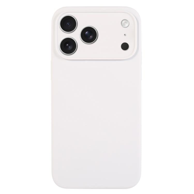 Coque de Téléphone en Silicone Liquide Couleur Pure à Pores Fins, Pour iPhone 17 Pro Max