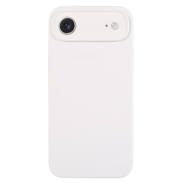 Coque de téléphone en silicone liquide Pure Color Fine Pore, Pour iPhone Air