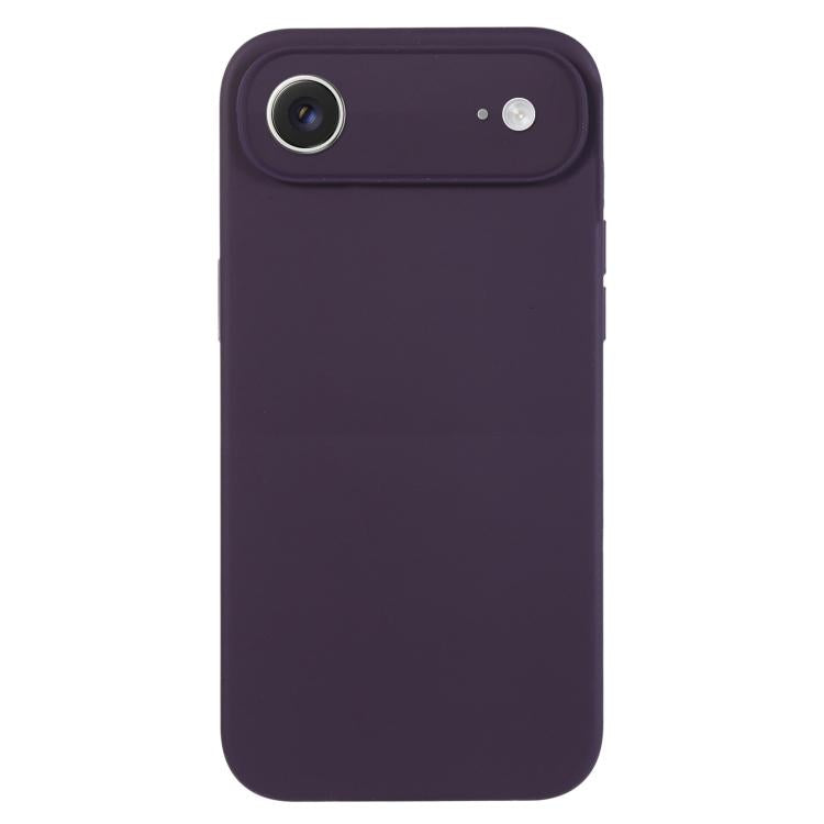 Coque de téléphone en silicone liquide Pure Color Fine Pore, Pour iPhone Air