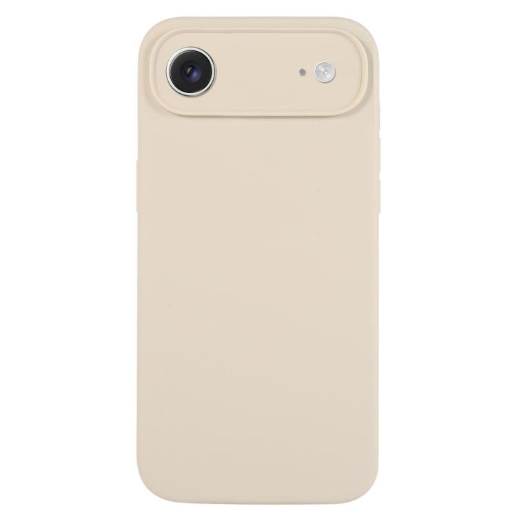 Coque de téléphone en silicone liquide Pure Color Fine Pore, Pour iPhone Air