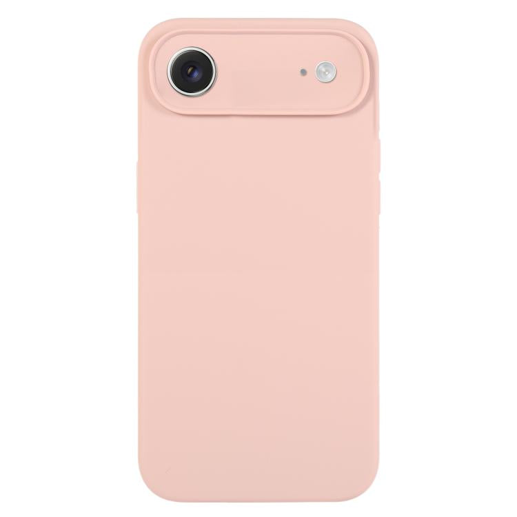 Coque de téléphone en silicone liquide Pure Color Fine Pore, Pour iPhone Air