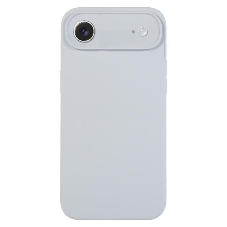 Coque de téléphone en silicone liquide Pure Color Fine Pore, Pour iPhone Air