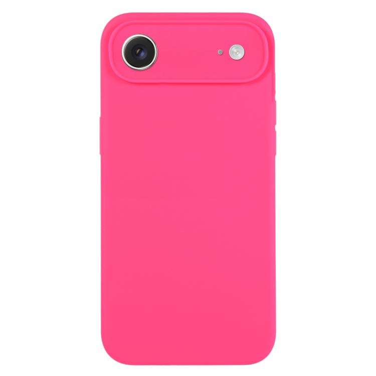 Coque de téléphone en silicone liquide Pure Color Fine Pore, Pour iPhone Air