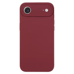Coque de téléphone en silicone liquide Pure Color Fine Pore, Pour iPhone Air