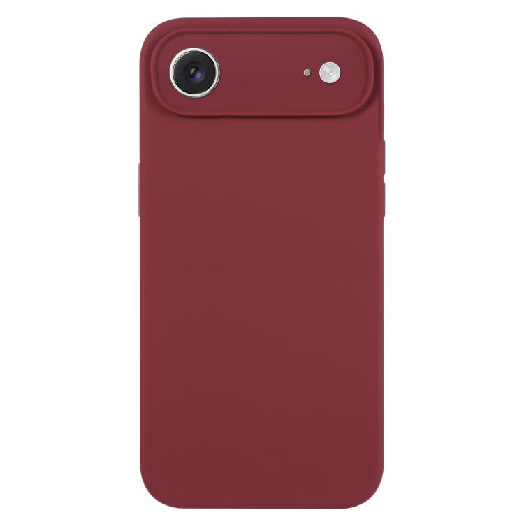 Coque de téléphone en silicone liquide Pure Color Fine Pore, Pour iPhone Air