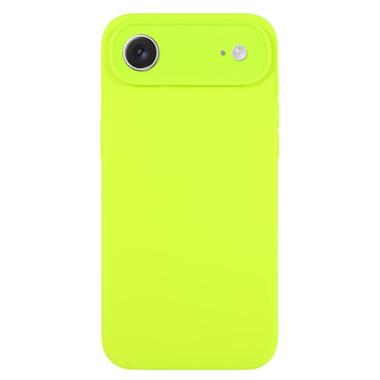 Coque de téléphone en silicone liquide Pure Color Fine Pore, Pour iPhone Air