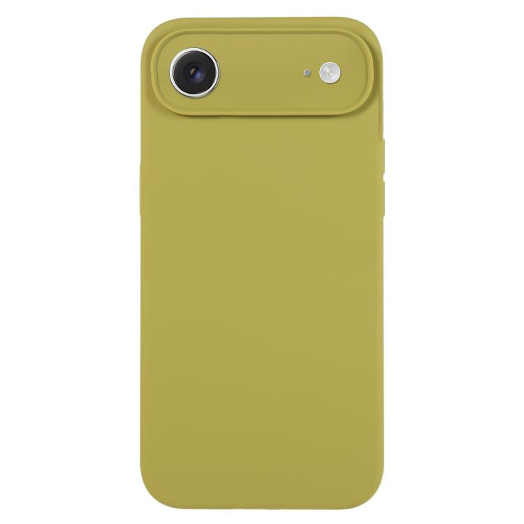 Coque de téléphone en silicone liquide Pure Color Fine Pore, Pour iPhone Air
