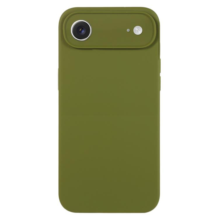 Coque de téléphone en silicone liquide Pure Color Fine Pore, Pour iPhone Air