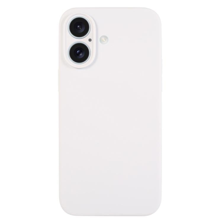 Coque de téléphone en silicone liquide à pores fins, couleur pure, pour iPhone 17