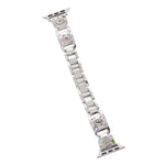 Bracelet de montre xDfind Happy Zoo en métal et diamants, compatible avec Apple Watch 42/44/45/46/49 mm et Apple Watch 38/40/41/S11 42 mm.
