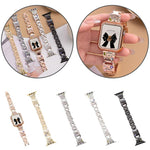 Bracelet de montre xDfind Happy Zoo en métal et diamants, compatible avec Apple Watch 42/44/45/46/49 mm et Apple Watch 38/40/41/S11 42 mm.