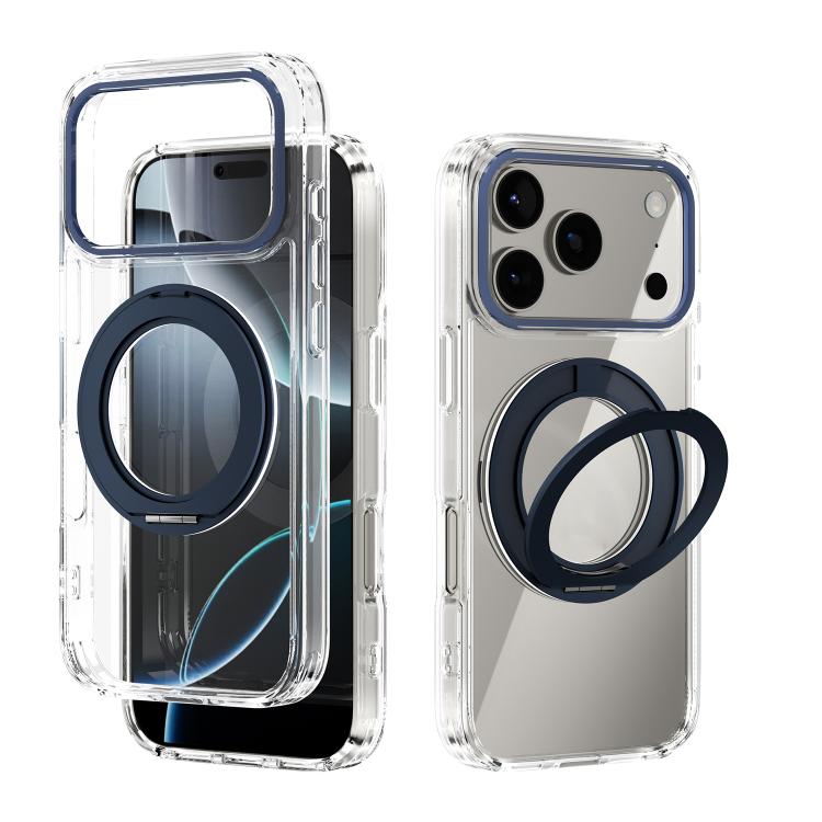 Coque de téléphone transparente ABEEL MagSafe Q-LUCK avec support pivotant, pour iPhone 17 Pro Max, pour iPhone 17 Pro, pour iPhone 17, pour iPhone Air, pour iPhone 16 Pro Max, pour iPhone 16 Pro, pour iPhone 16 Plus, pour iPhone 16