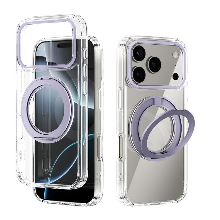 Coque de téléphone transparente ABEEL MagSafe Q-LUCK avec support pivotant, pour iPhone 17 Pro Max, pour iPhone 17 Pro, pour iPhone 17, pour iPhone Air, pour iPhone 16 Pro Max, pour iPhone 16 Pro, pour iPhone 16 Plus, pour iPhone 16
