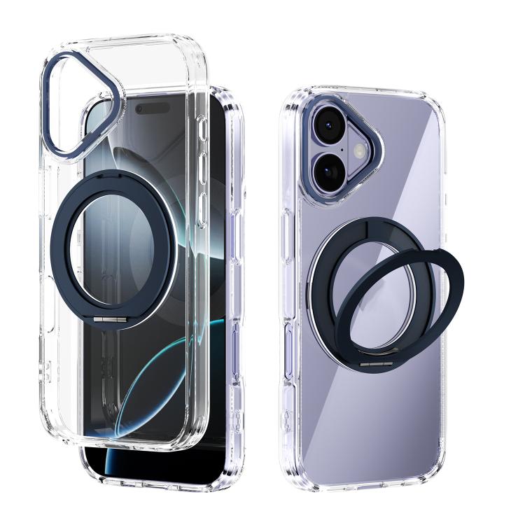 Coque de téléphone transparente ABEEL MagSafe Q-LUCK avec support pivotant, pour iPhone 17 Pro Max, pour iPhone 17 Pro, pour iPhone 17, pour iPhone Air, pour iPhone 16 Pro Max, pour iPhone 16 Pro, pour iPhone 16 Plus, pour iPhone 16