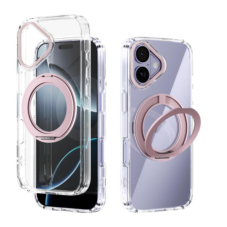 Coque de téléphone transparente ABEEL MagSafe Q-LUCK avec support pivotant, pour iPhone 17 Pro Max, pour iPhone 17 Pro, pour iPhone 17, pour iPhone Air, pour iPhone 16 Pro Max, pour iPhone 16 Pro, pour iPhone 16 Plus, pour iPhone 16