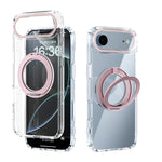 Coque de téléphone transparente ABEEL MagSafe Q-LUCK avec support pivotant, pour iPhone 17 Pro Max, pour iPhone 17 Pro, pour iPhone 17, pour iPhone Air, pour iPhone 16 Pro Max, pour iPhone 16 Pro, pour iPhone 16 Plus, pour iPhone 16