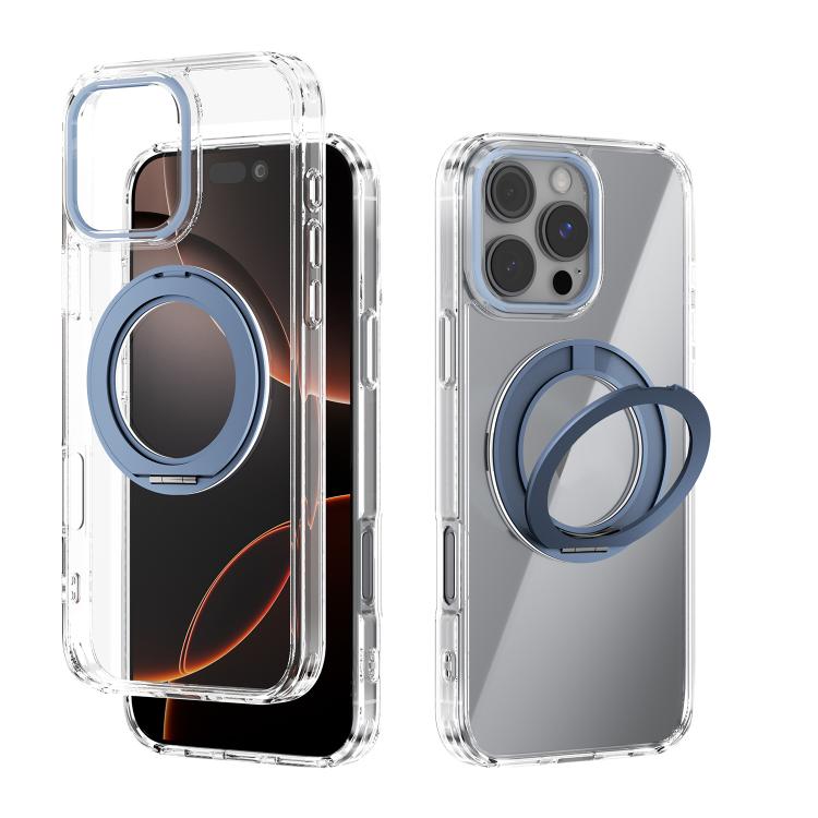 Coque de téléphone transparente ABEEL MagSafe Q-LUCK avec support pivotant, pour iPhone 17 Pro Max, pour iPhone 17 Pro, pour iPhone 17, pour iPhone Air, pour iPhone 16 Pro Max, pour iPhone 16 Pro, pour iPhone 16 Plus, pour iPhone 16